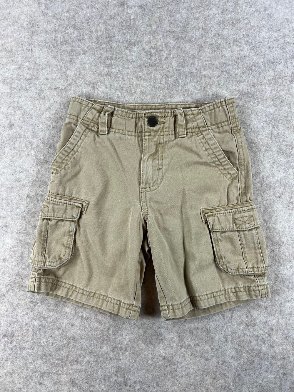 Cherokee Khaki Cargo Shorts Toddler Boys Size 4T